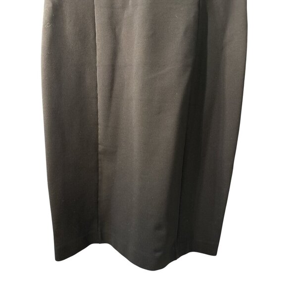 Brooks Brothers Classic Essential Stretch Sheath Dress Leather Trim Size 8 Pre-O - Picture 5 of 7